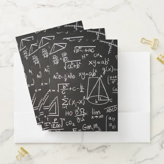 Buy Math Folder Math Pocket Folder | Zazzle