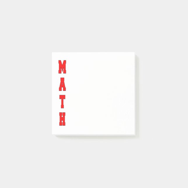 Math Post-it Notes (Front)