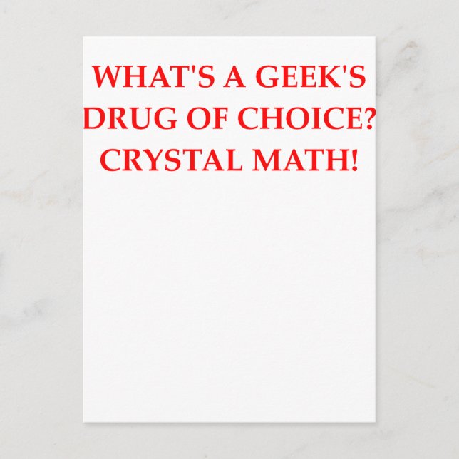 MATH POSTCARD (Front)