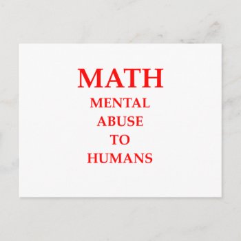 Math Postcard by jimbuf at Zazzle