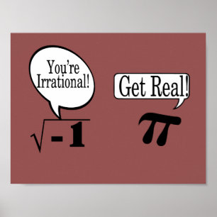 Math poster-irrational and real numbers poster