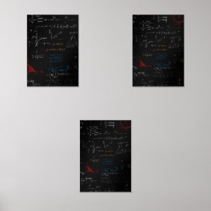 Math  Poster Wall Art Sets