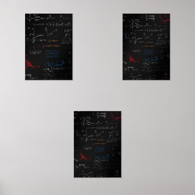  Math  Poster Wall Art Sets (Front)