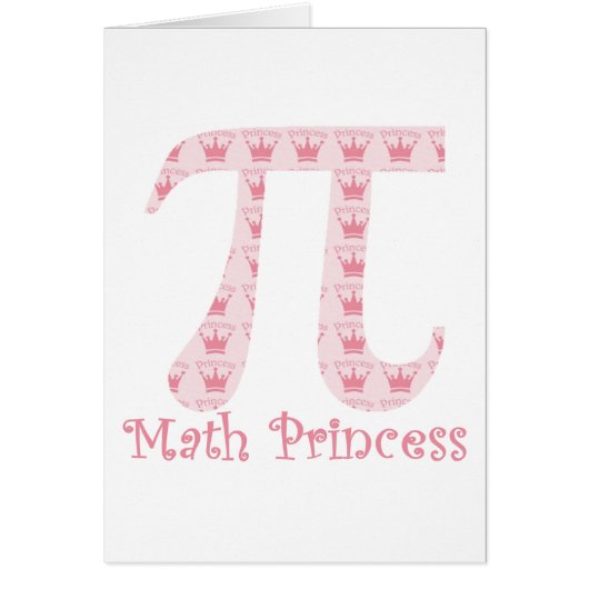Math Princess Pi Cards (Front)