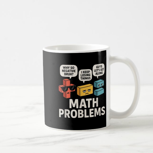 Math Problems Symbols Funny Teacher Back To School Coffee Mug (Right)