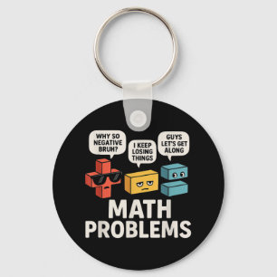 Math Problems Symbols Funny Teacher Back To School Keychain