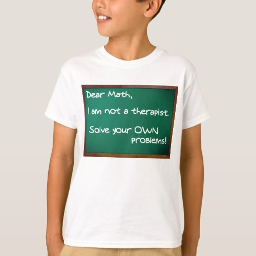 Math Problems Therapist Funny Shirt