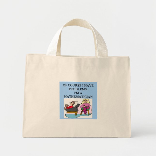 MATH psychology joke Mini Tote Bag (Front)