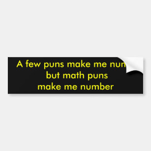 math bumper stickers ideas