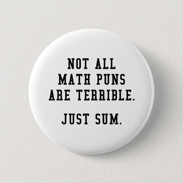 Math Puns Button (Front)