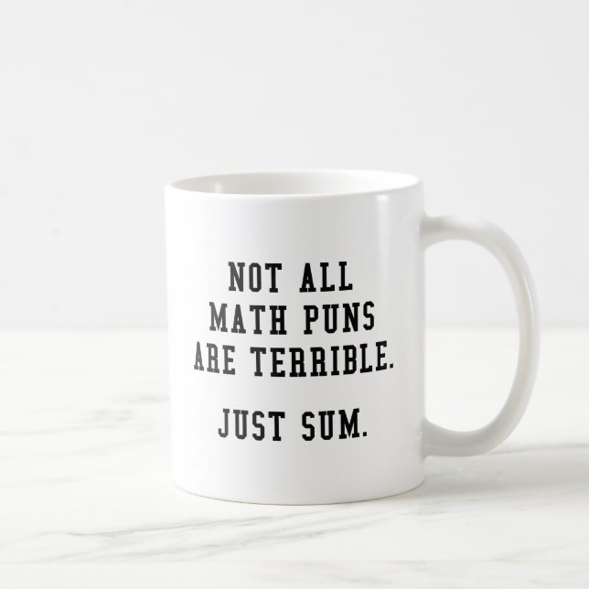 Math Puns Coffee Mug (Right)