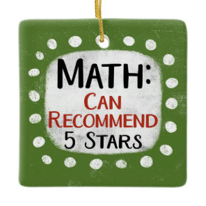 Math Review 5 Stars Ornament