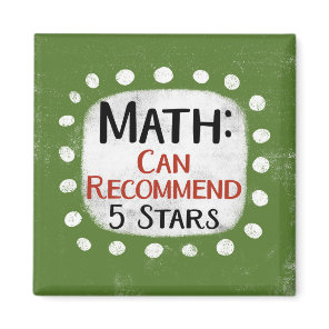 Math Review 5 Stars Refrigerator Magnet