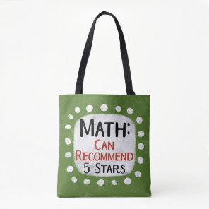 Math Review 5 Stars Tote Bag