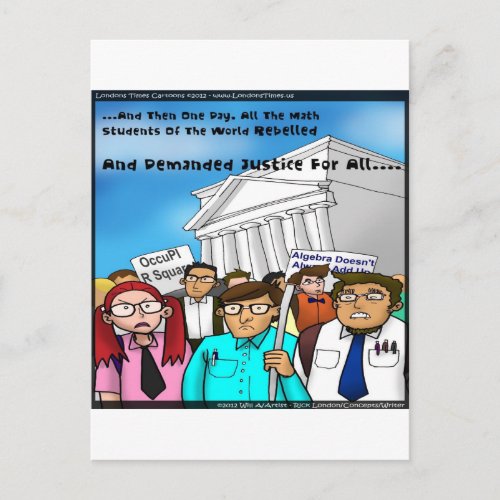 Math Revolt Funny Gifts Tees  Cards