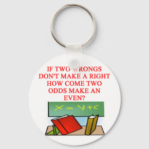 MATH riddle Keychain