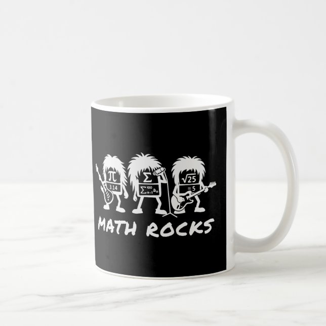 Math Rocks Academic Rock Band Humor Coffee Mug (Right)