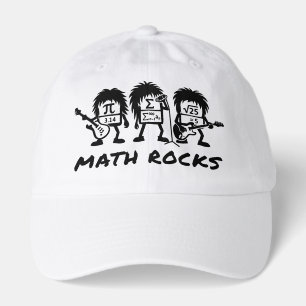 Math Rocks Academic Rock Band Humor Hat