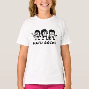 Math Rocks Academic Rock Band Humor T-Shirt