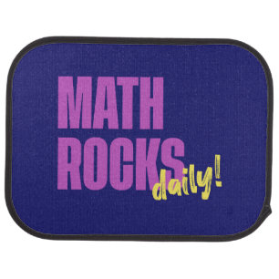 Math Rocks Daily Car Floor Mat