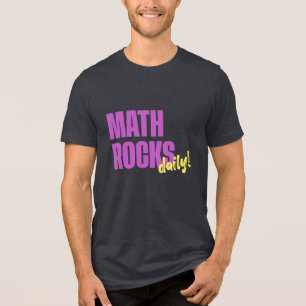 Math Rocks Daily! Cool Tri-Blend Shirt