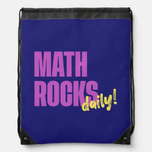 Math Rocks Daily Drawstring Bag