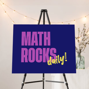 Math Rocks Daily Foam Board