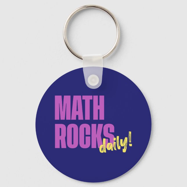 Math Rocks Daily Keychain (Front)