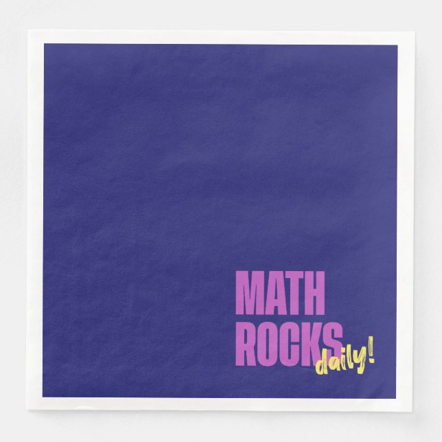 Math Rocks Daily Paper Dinner Napkins (Front)