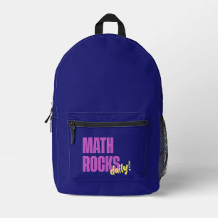 Math Rocks Daily Printed Backpack