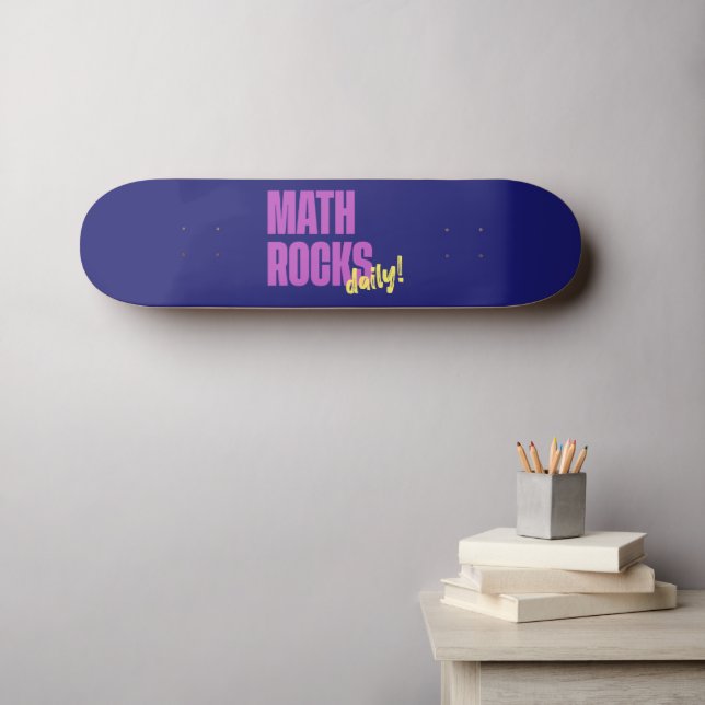 Math Rocks Daily Skateboard (Wall Art (Horz))