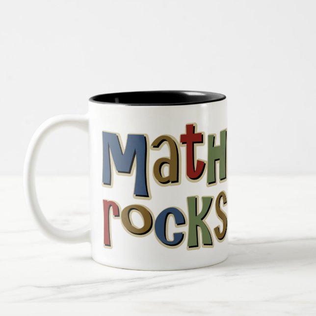 Math Rocks Two-Tone Coffee Mug (Left)