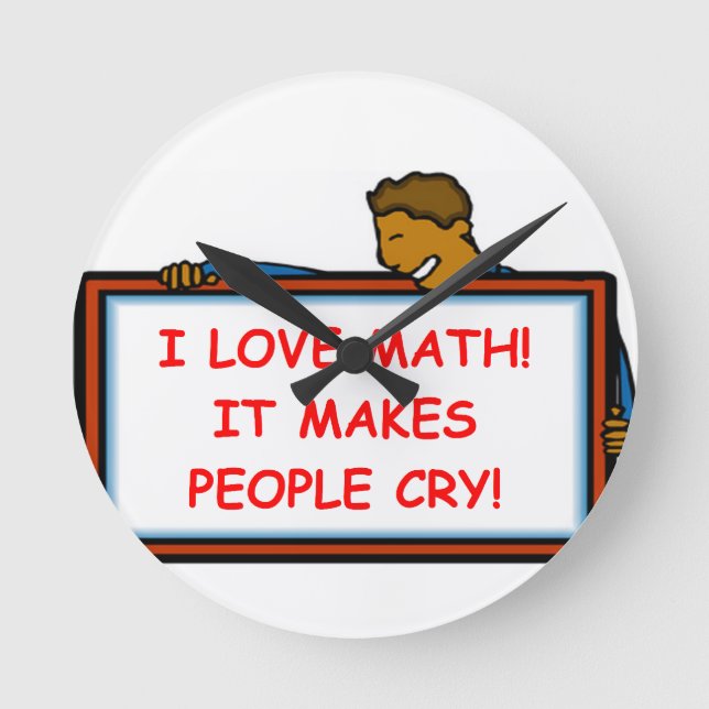 math round clock (Front)