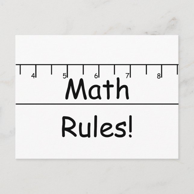 Math Rules! Postcard (Front)