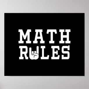 Math Rules Poster
