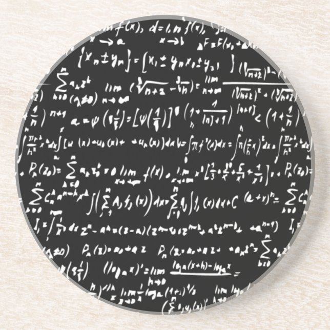 Math Sandstone Coaster (Front)