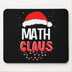Math Santa Claus Christmas Matching Costume  Mouse Pad
