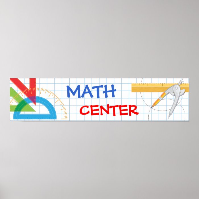 Math School Banner Posters