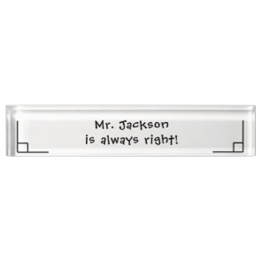 Math School Teacher Funny Desk Name Plate