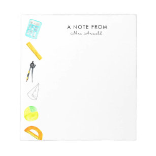 Large Cross Graph Paper Note Pad