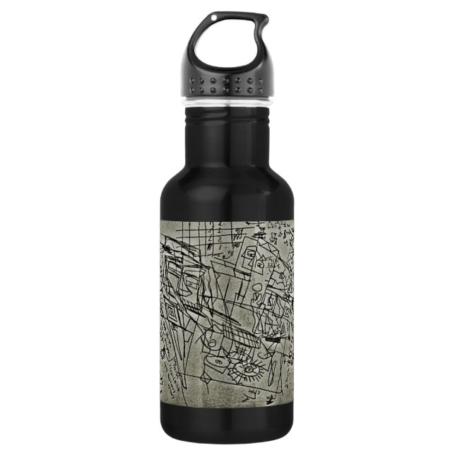 MATH SCRIBBLE WATER BOTTLE (Front)