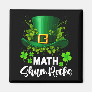 Math Shamrocks St. Patricks Day School  Magnet