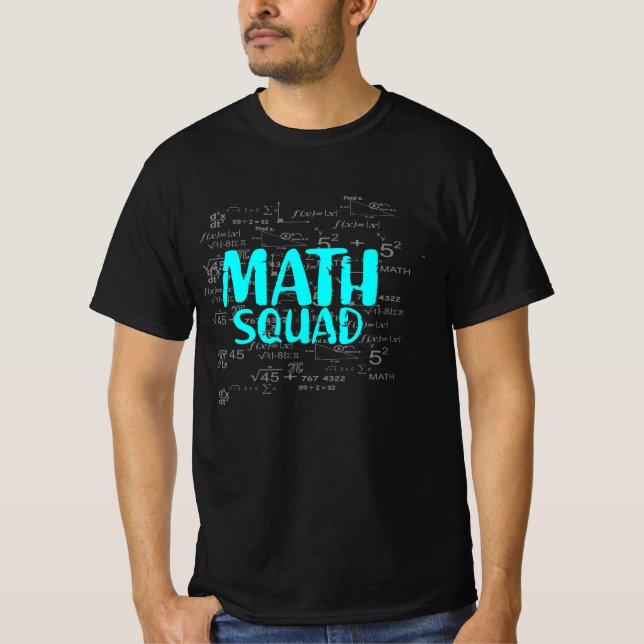 Math Shirt Math Squad Gifts (Front)