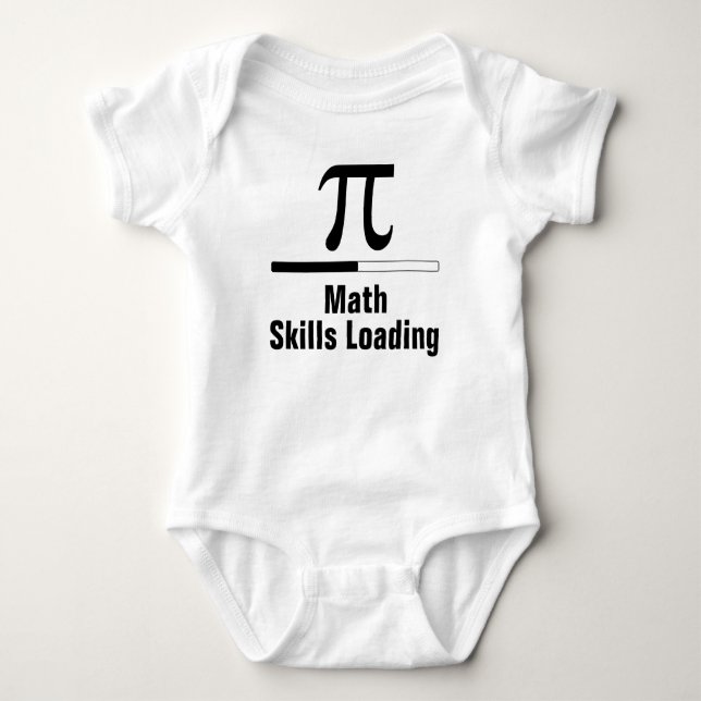 Math Skills Loading Baby Bodysuit (Front)