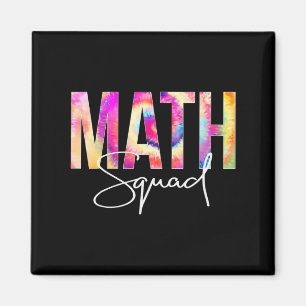 Math Squad Tie Dye Back To School women appreciati Magnet