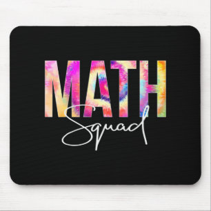 Math Squad Tie Dye Back To School women appreciati Mouse Pad