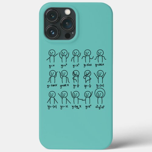 Math Stick Figures Math Math Teacher Funny iPhone 13 Pro Max Case