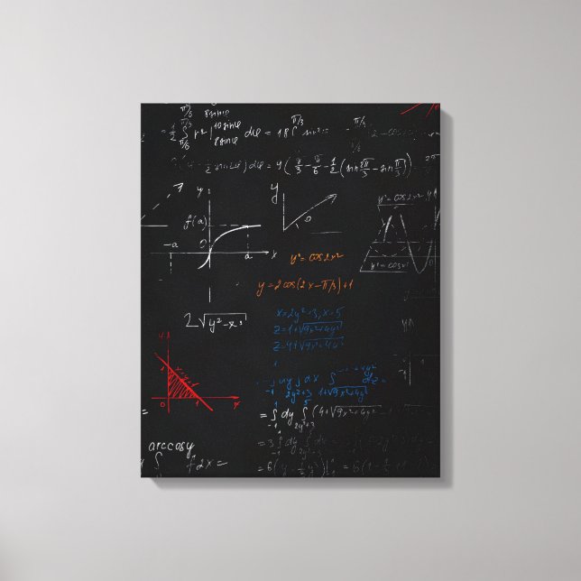 Math Stretched Canvas Print (Front)