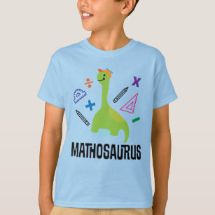 Math Student Mathosaurus Dinosaur T-Shirt