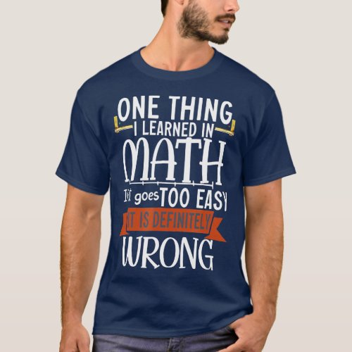 Math Student  T_Shirt